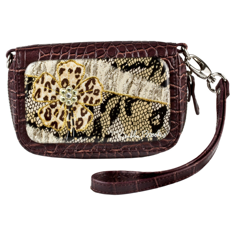 Wrist Bag Cell Phone holder - Crystal Safari