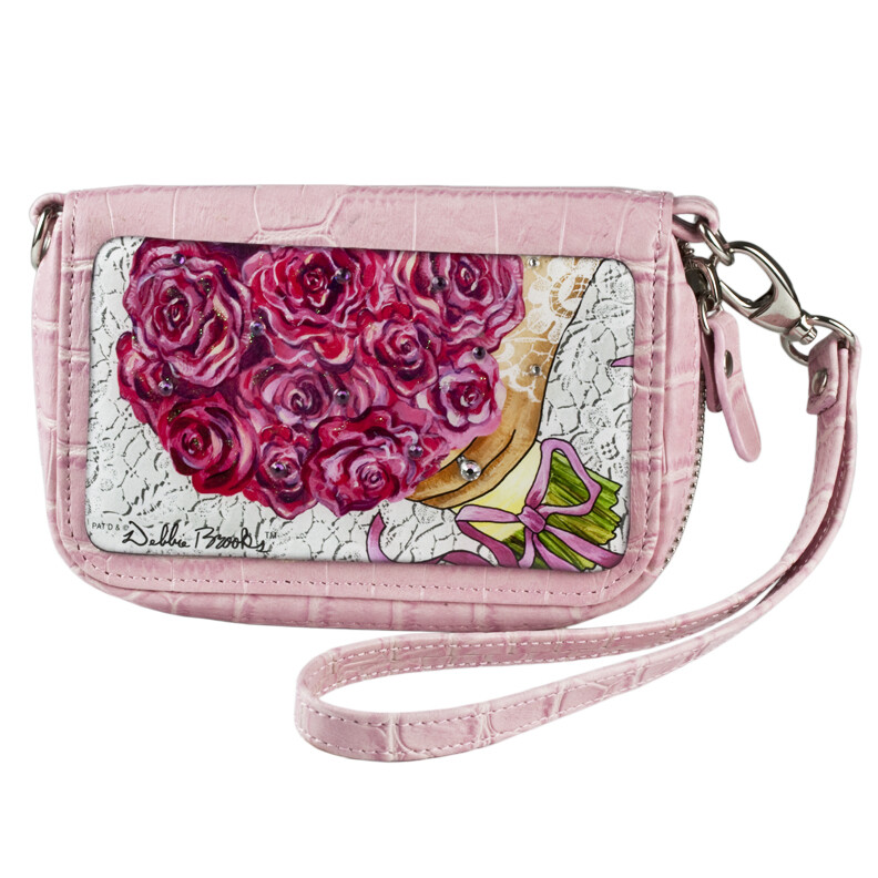 Wrist Bag Cell Phone holder - Bouquet