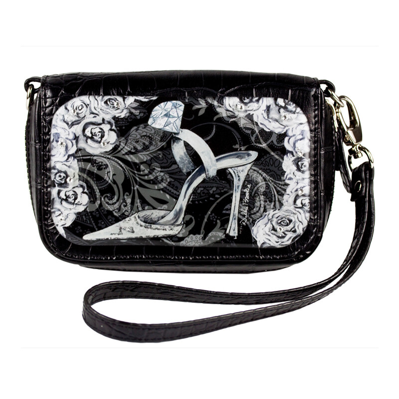 Wrist  Bag Cell Phone Holder- Diamond Shoe