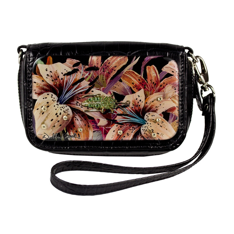 Wrist  Bag Cell Phone Holder - Grasshopper