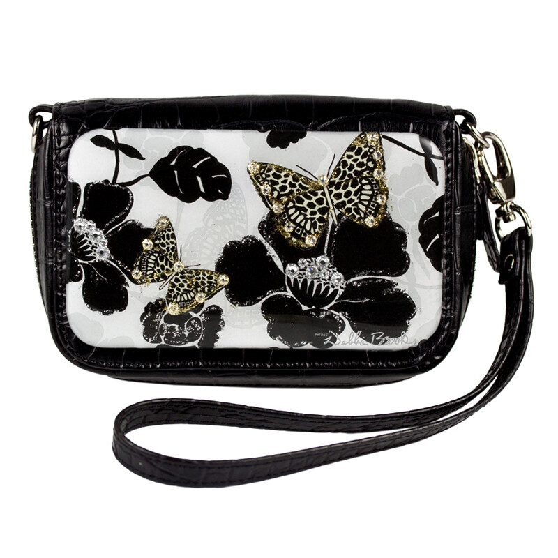 Wrist Bag Cell Phone Holder - Safari Butterfly