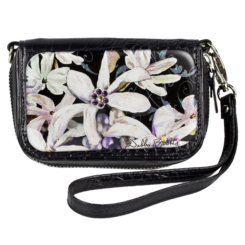 Wrist Bag Cell Phone Holder - Tahiti Flower