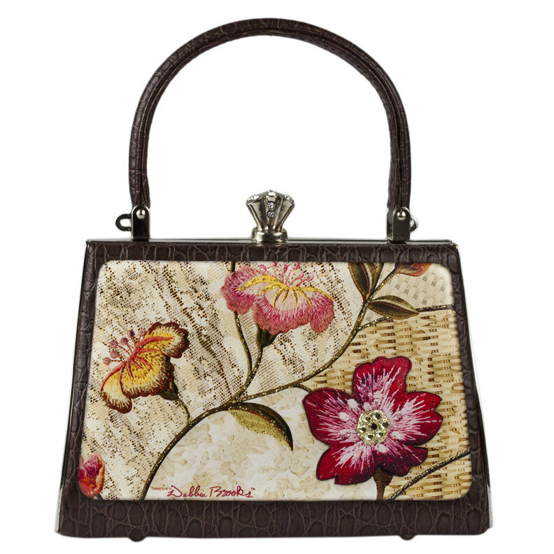 Large Petite- Red Wicker Flower