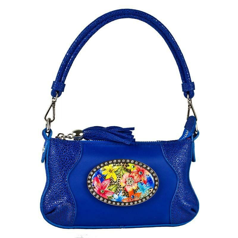 Tiny Shoulder - Blue - Blue Leopard Glow