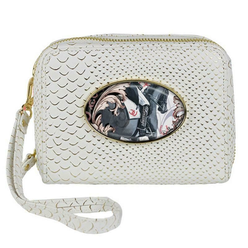 Tech Case- Gold Hardware- White Gold- Dressage