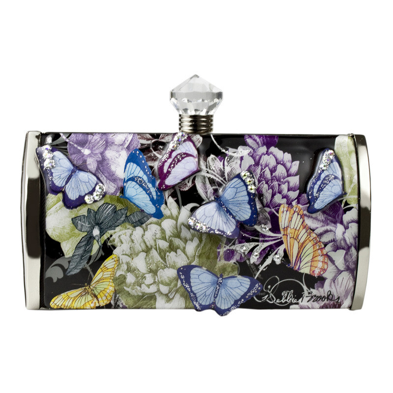 Short Clutch - Blue Butterfly