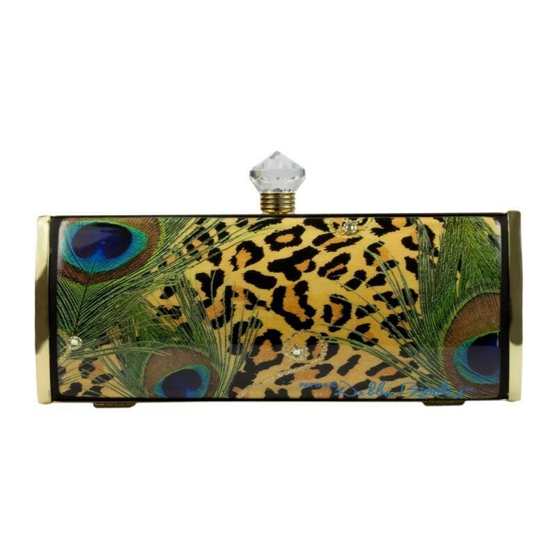 Long Clutch - Leopard Peacock