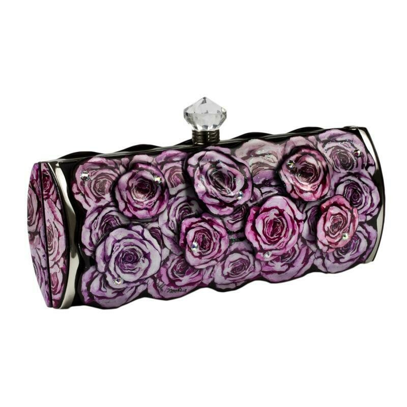 Long Clutch - Lavendar Flowers Luxury Edition