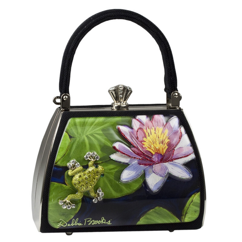Petite Sassy - Black Satin - Frog