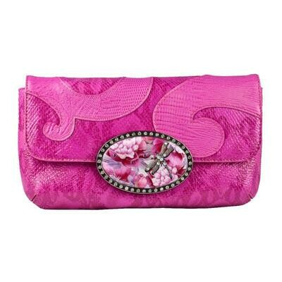 Fashion Clutch - Pink - Pink Dragonfly Magnafab