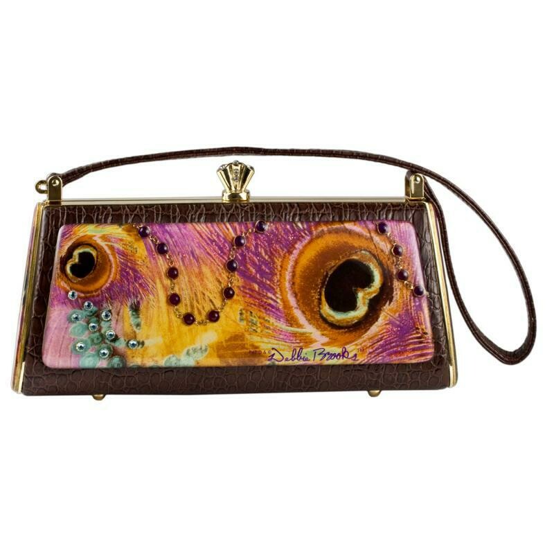 Long Petite - Brown Leather - Purple Peacock Luxury edition