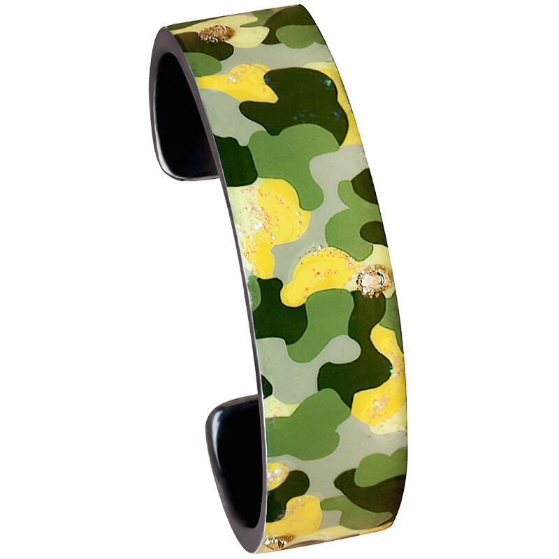 Nano Cuff- Yellow Green Camo