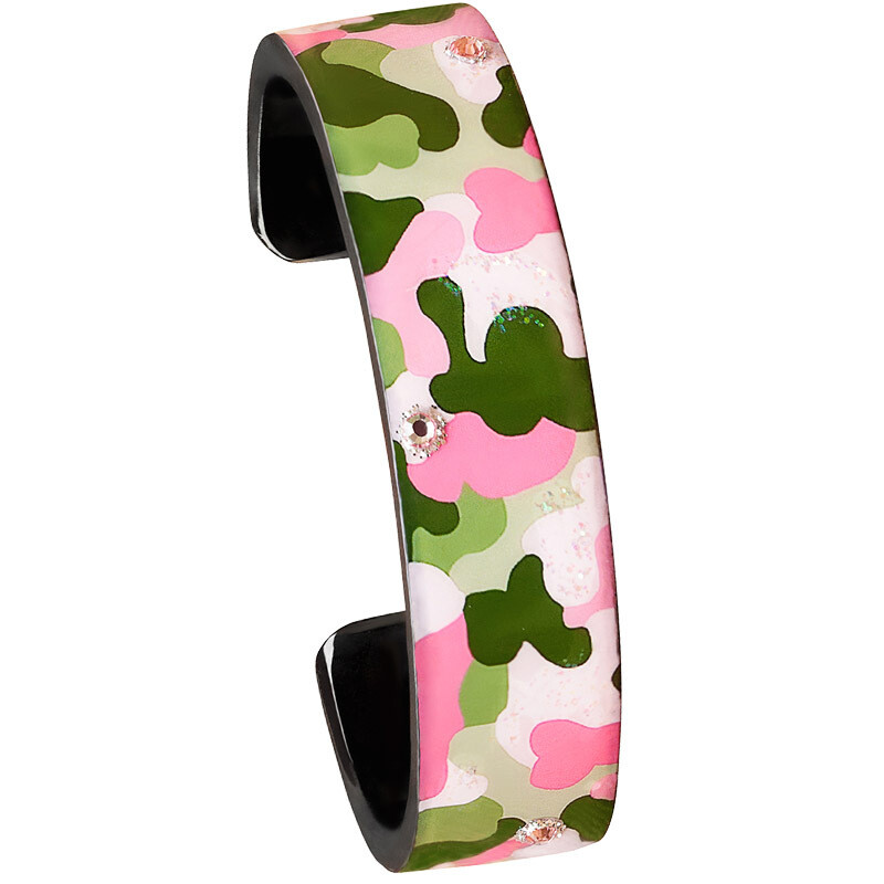Nano Cuffs- Pink Green Camo