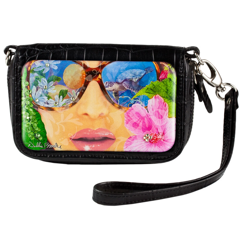 Wrist Bag cell phone holder - Black - Turtle Sunglasses