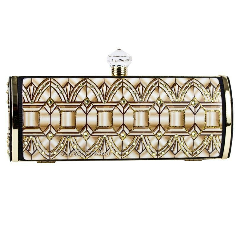 Long Clutch - Art Nouveau - Gold Arches