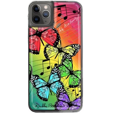 Clear Case 5 Rainbow Musical Butterflies