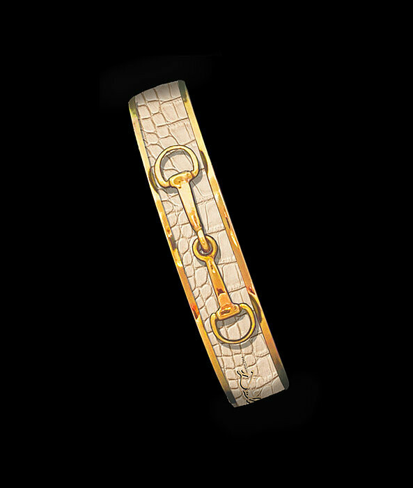 Cognac Python- Gold Bit- Skinny