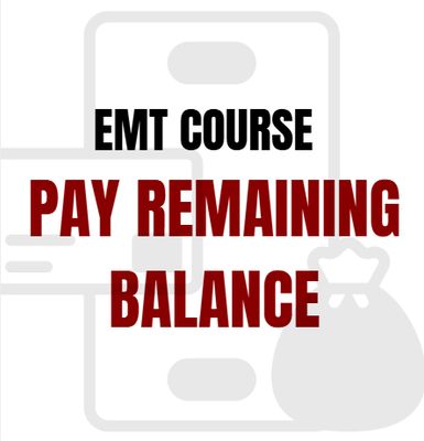 EMT Course: Remaining Balance
