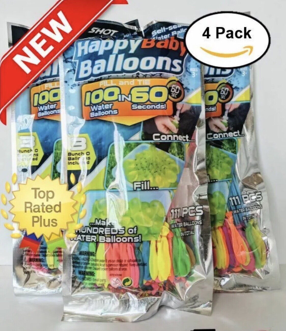 444 Water Balloons Instant Fill Self Sealing Water Balloon Premium Bunch O style