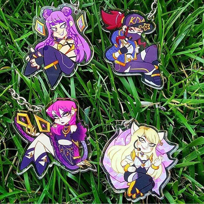 2&quot; KDA Double Sided Acrylic Charms