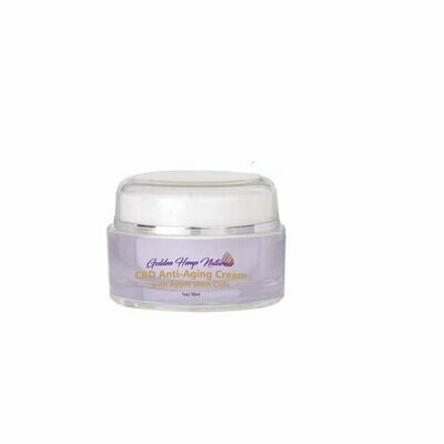 Golden Hemp Naturals CBD Anti-Aging Cream with Apple Stem Cells