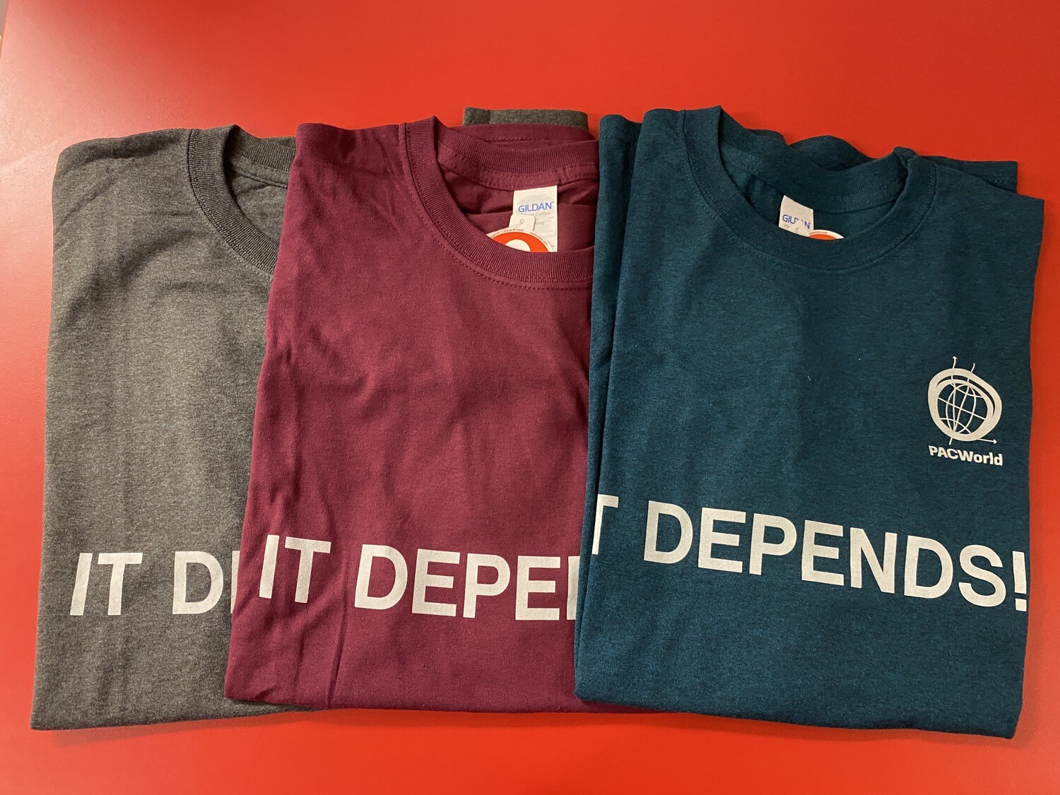 "It Depends" t-shirt - Hunter Green