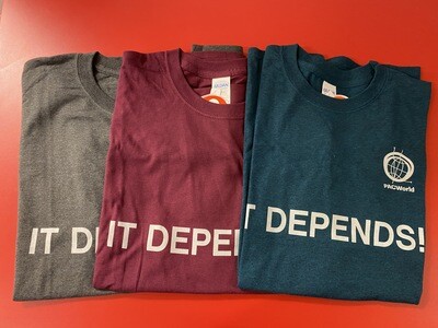 "It Depends" t-shirt - Hunter Green
