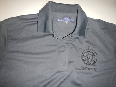 PAC World Polo - Graphite Gray with Black