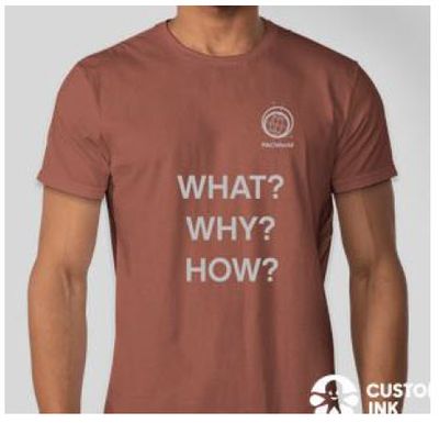 "What? Why? How?" t-shirt - Canyon Rock Brown