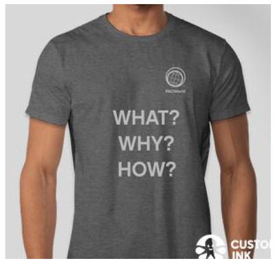 "What? Why? How?" t-shirt - Heather Charcoal (Gray)