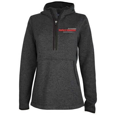 1/4 Zip Fleece Hoody - Heather Charcoal 1/4 Zip Fleece Hoody - Heather Charcoal