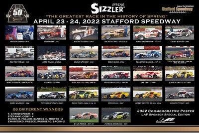 2022 Spring Sizzler Lap Money & Commemorative Poster