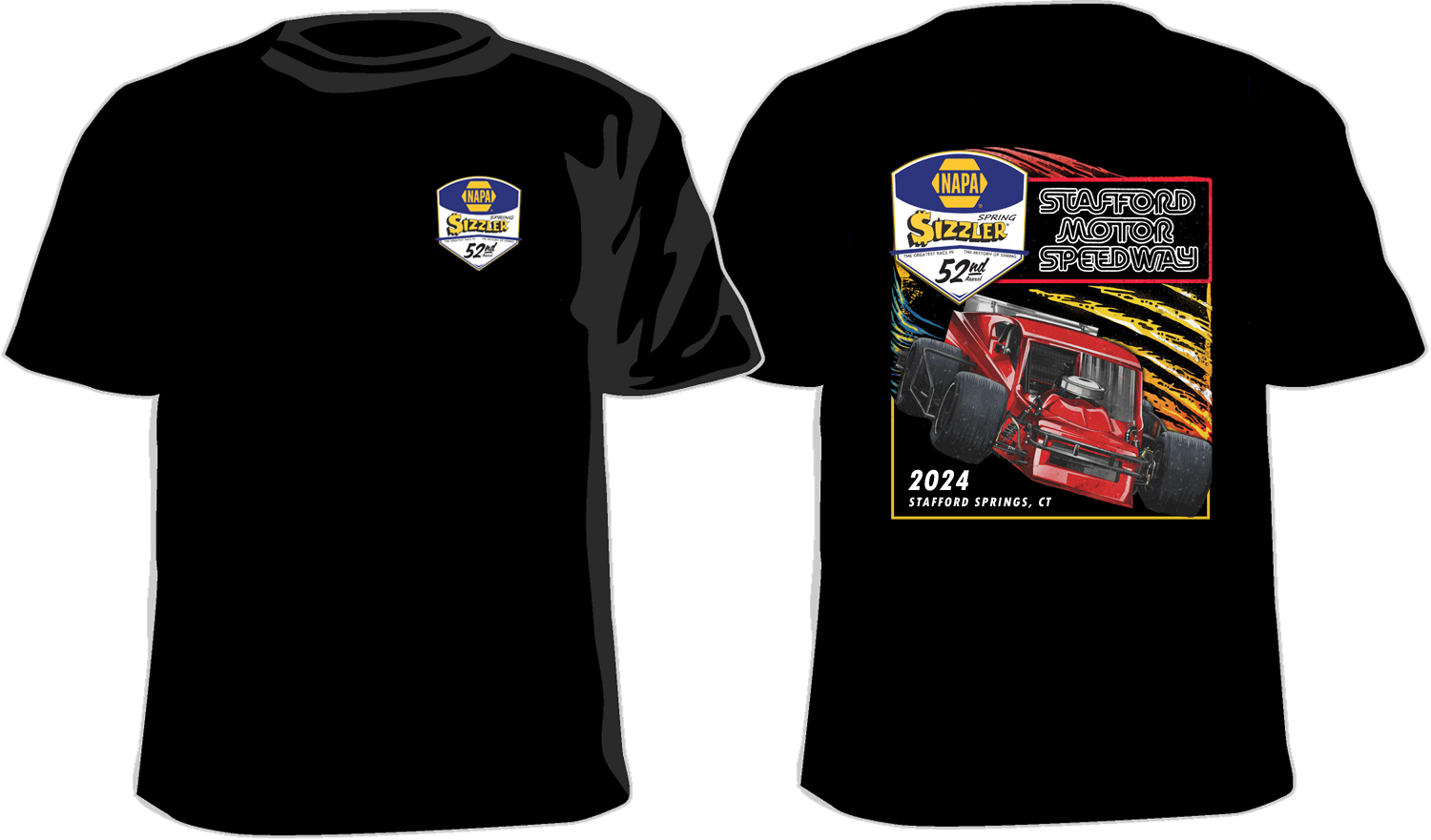 2024 NAPA Spring Sizzler TShirt Store staffordspeedway