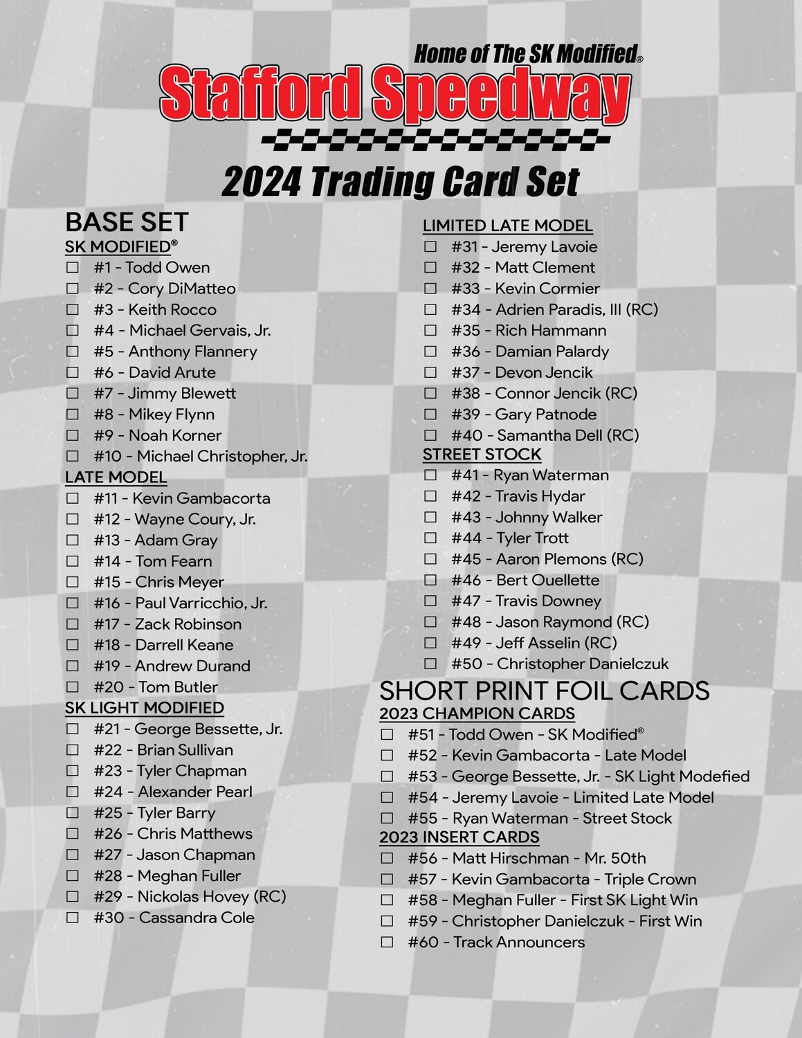 stafford-speedway-2024-trading-cards