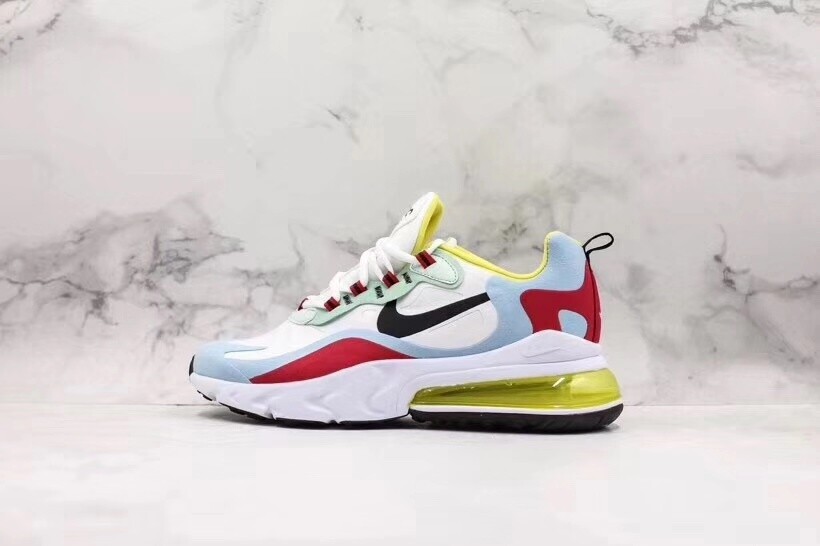 air max 270 react phantom/light blue/university red