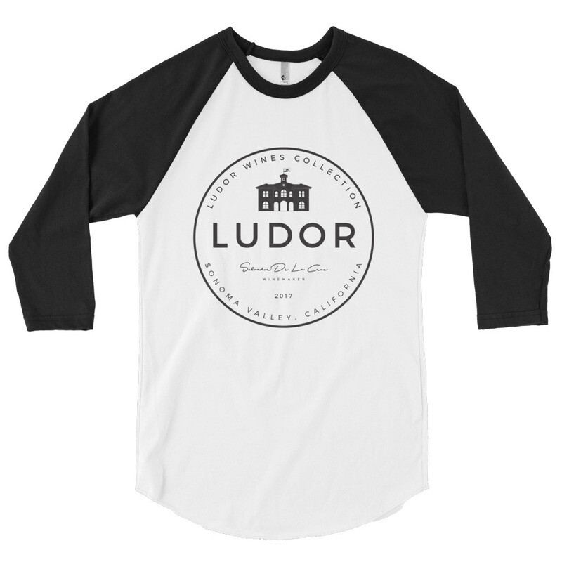 Ludor Wines 3/4 sleeve raglan shirt
