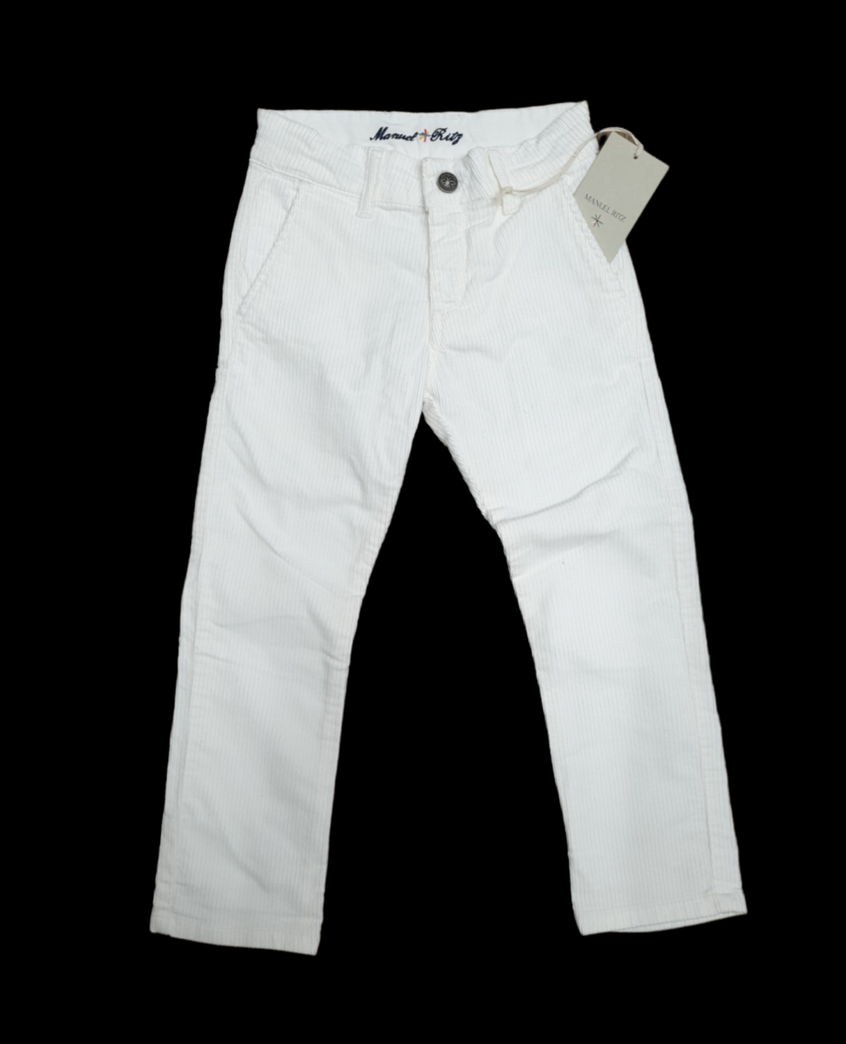 Pantalone velluto bianco ManuelRitz