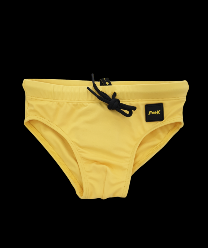 Costume slip giallo F**K