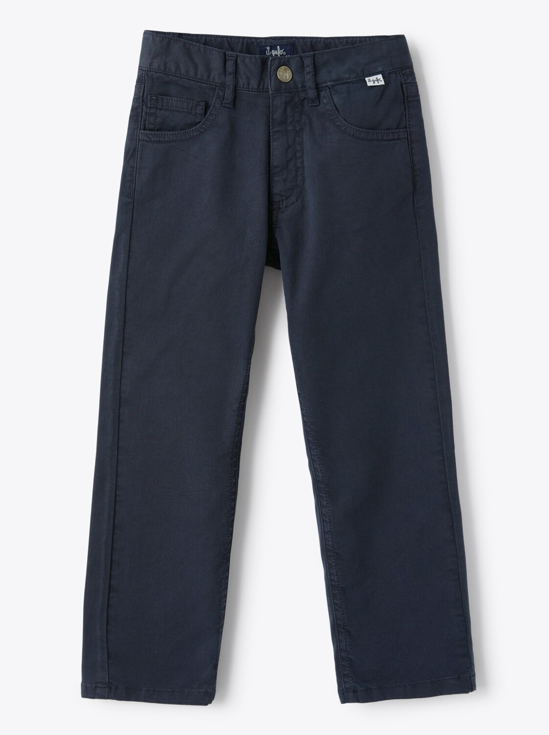 Pantalone blu 5 tasche in gabardina stretch IlGufo