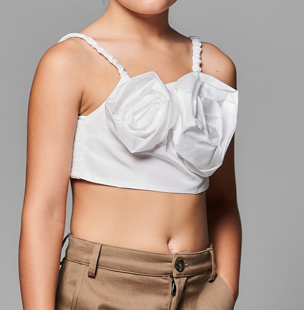 Top bianco latte DouDou