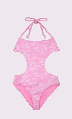 Intero trikini fantasia rosa MEFUI