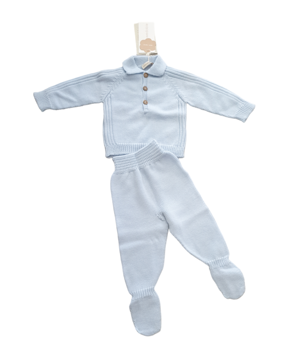 Tutina 2pz celeste Wedoble