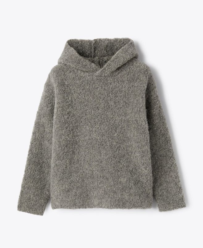 Maglia in misto alpaca con cappuccio IlGufo