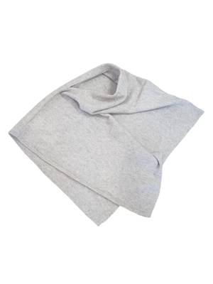 Poncho lana rasata grey