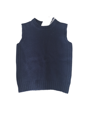 Gilet lana girocollo