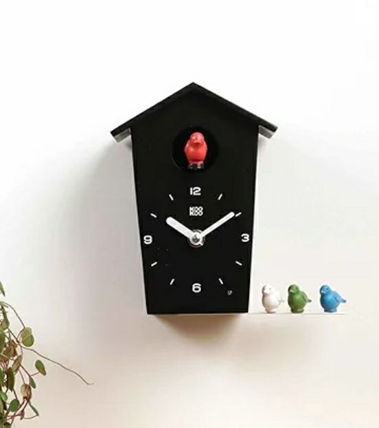 Orologio a cucù mini nero