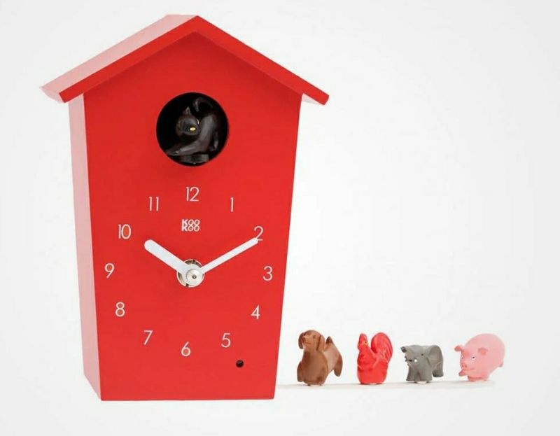 Orologio mini rosso fattoria