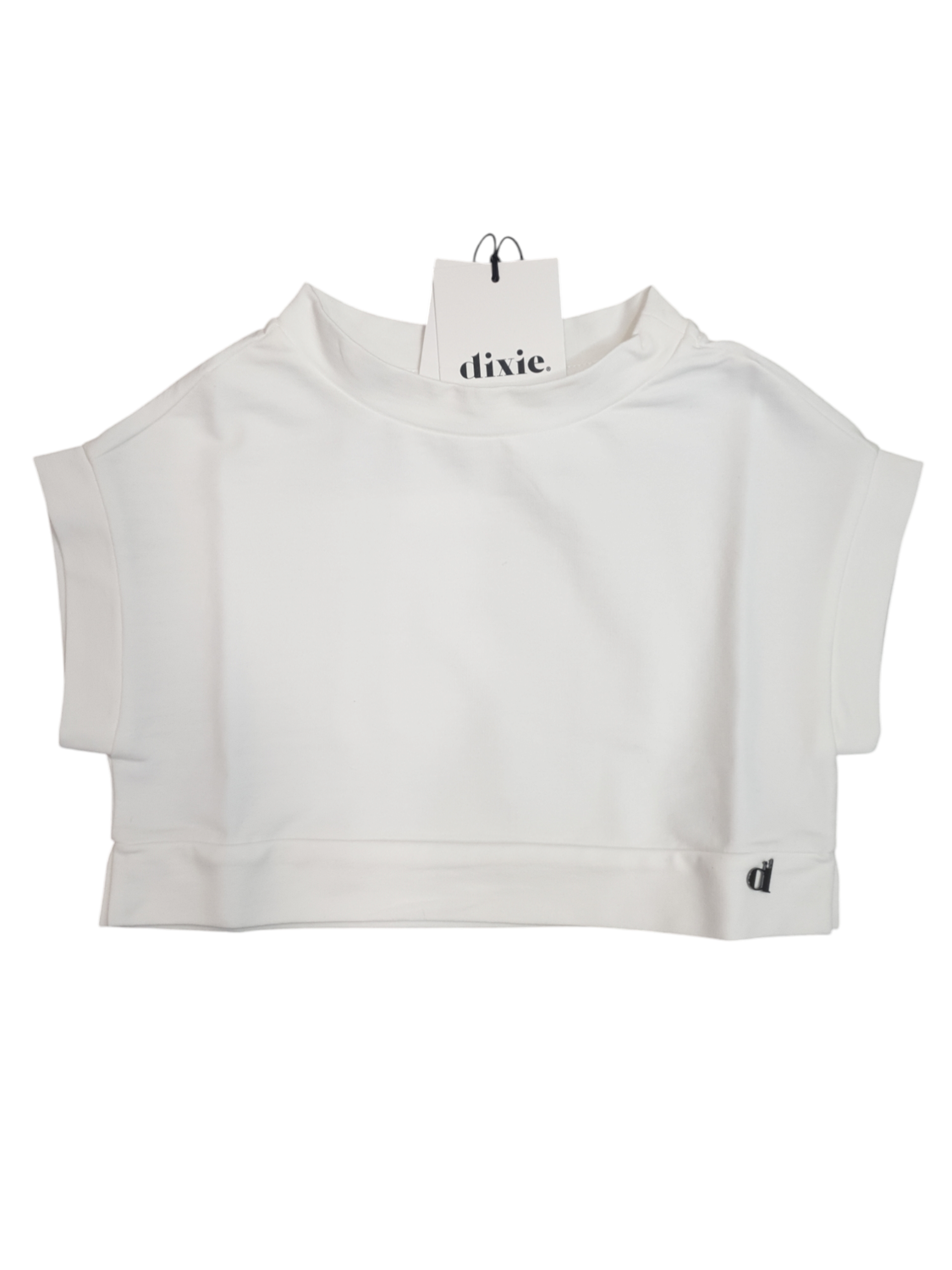 Maglia cropped bianca Dixie