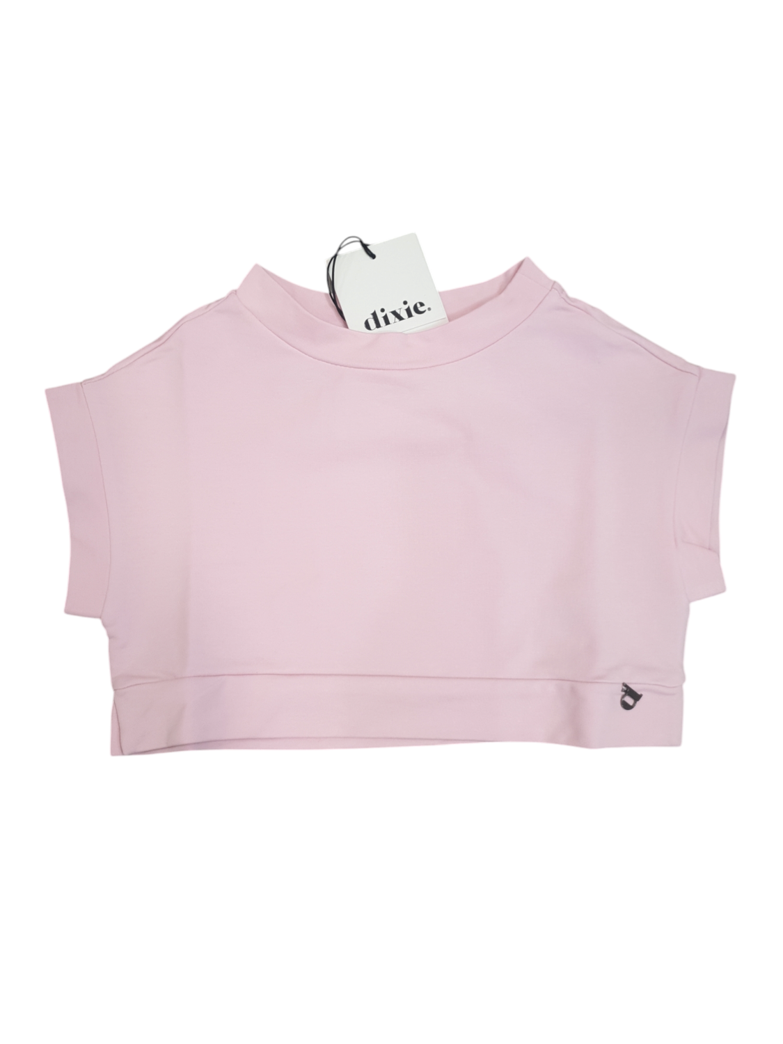 Maglia cropped rosa Dixie