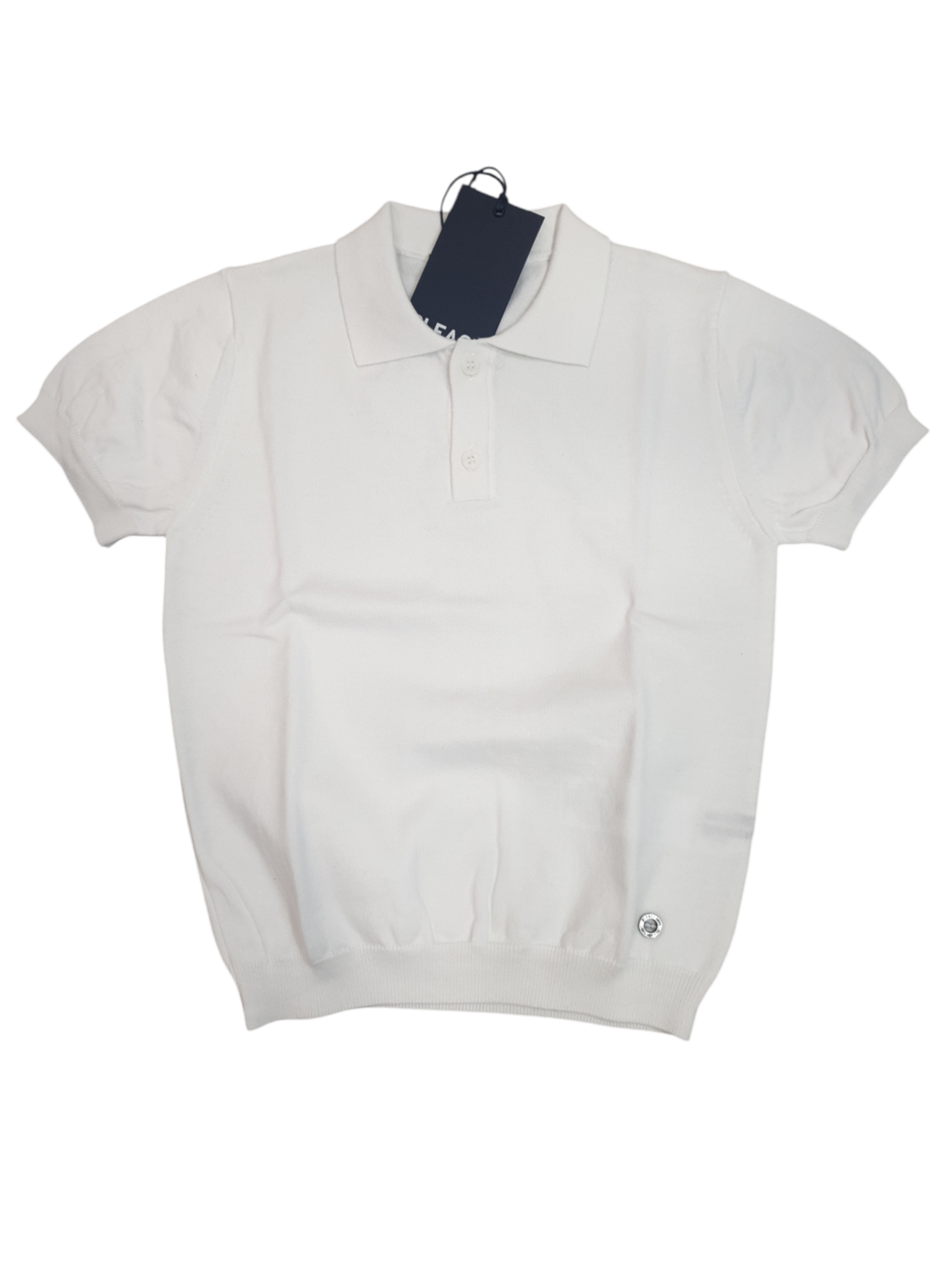 Polo bianca filo cotone Please